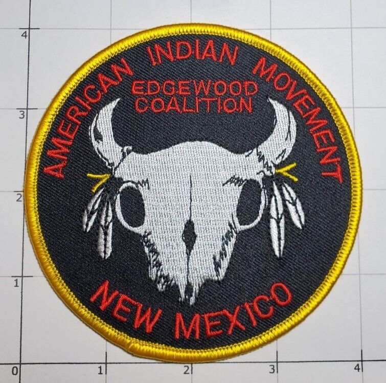 American Indian Movement Patch Edgewood Coalition New Mexico AIM Native Tribe 