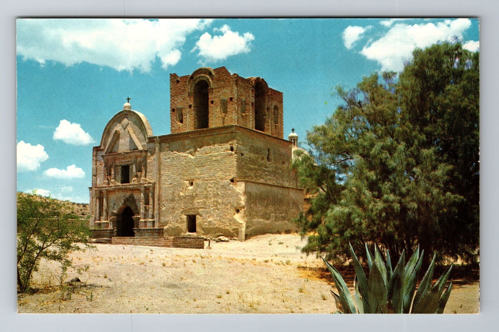 Tucumcari NM-New Mexico, San Jose De Tumacácori, Antique Vintage Postcard