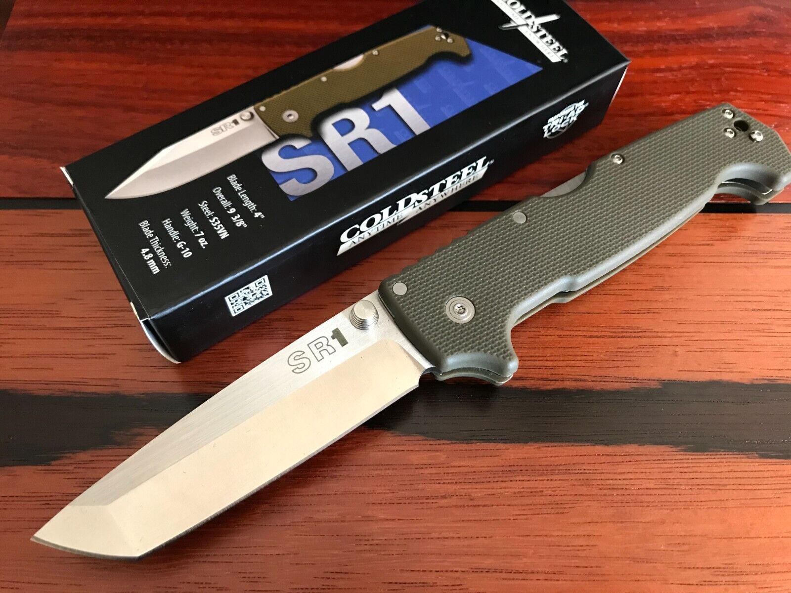 Cold Steel Triad-Lockback SR1 Folding Pocket Knife S35VN  Plain Edge