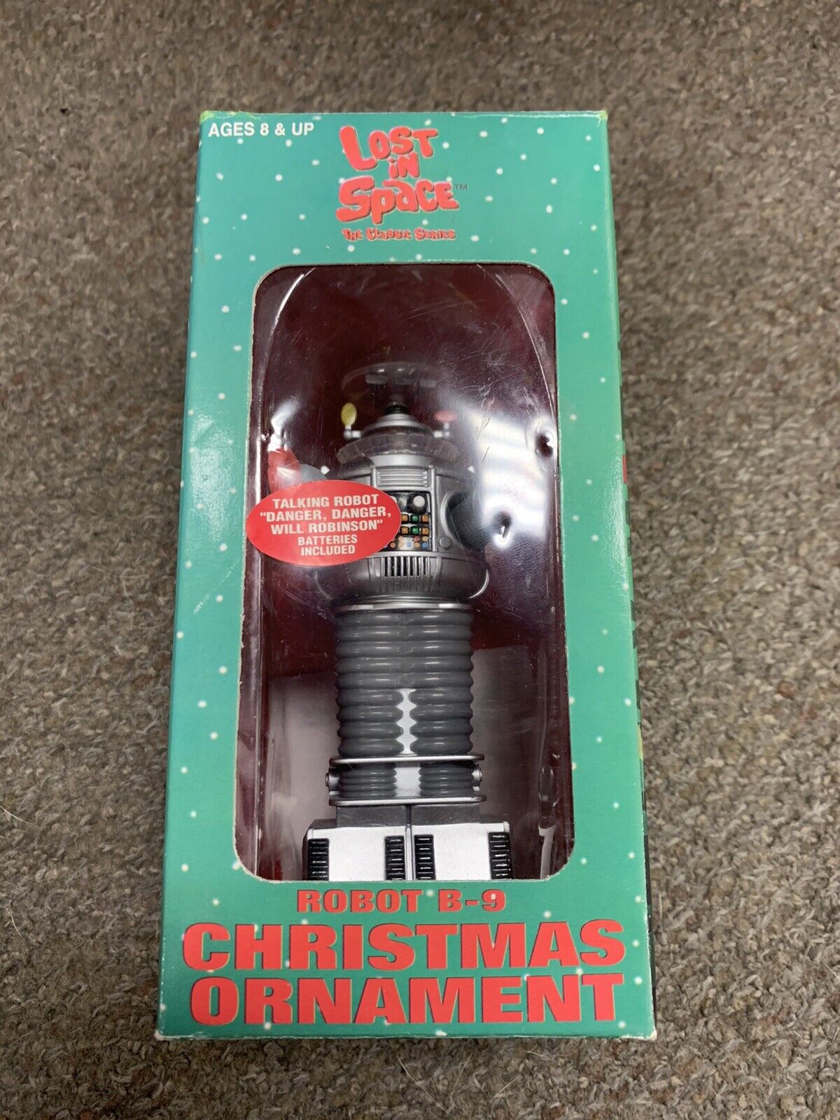 * SPACE PRODUCTIONS ROBOT B-9 LOST IN SPACE CHRISTMAS ORNAMENT *ST
