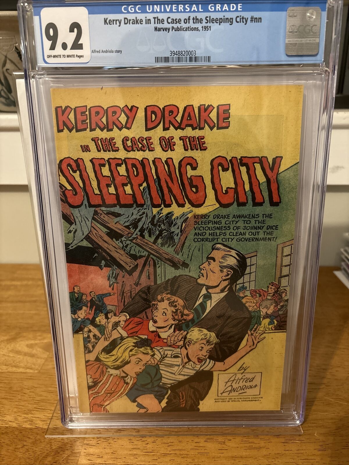 KERRY DRAKE IN CASE OF THE SLEEPING CITY #NN CGC 9.2 OW/W (1951) VHTF