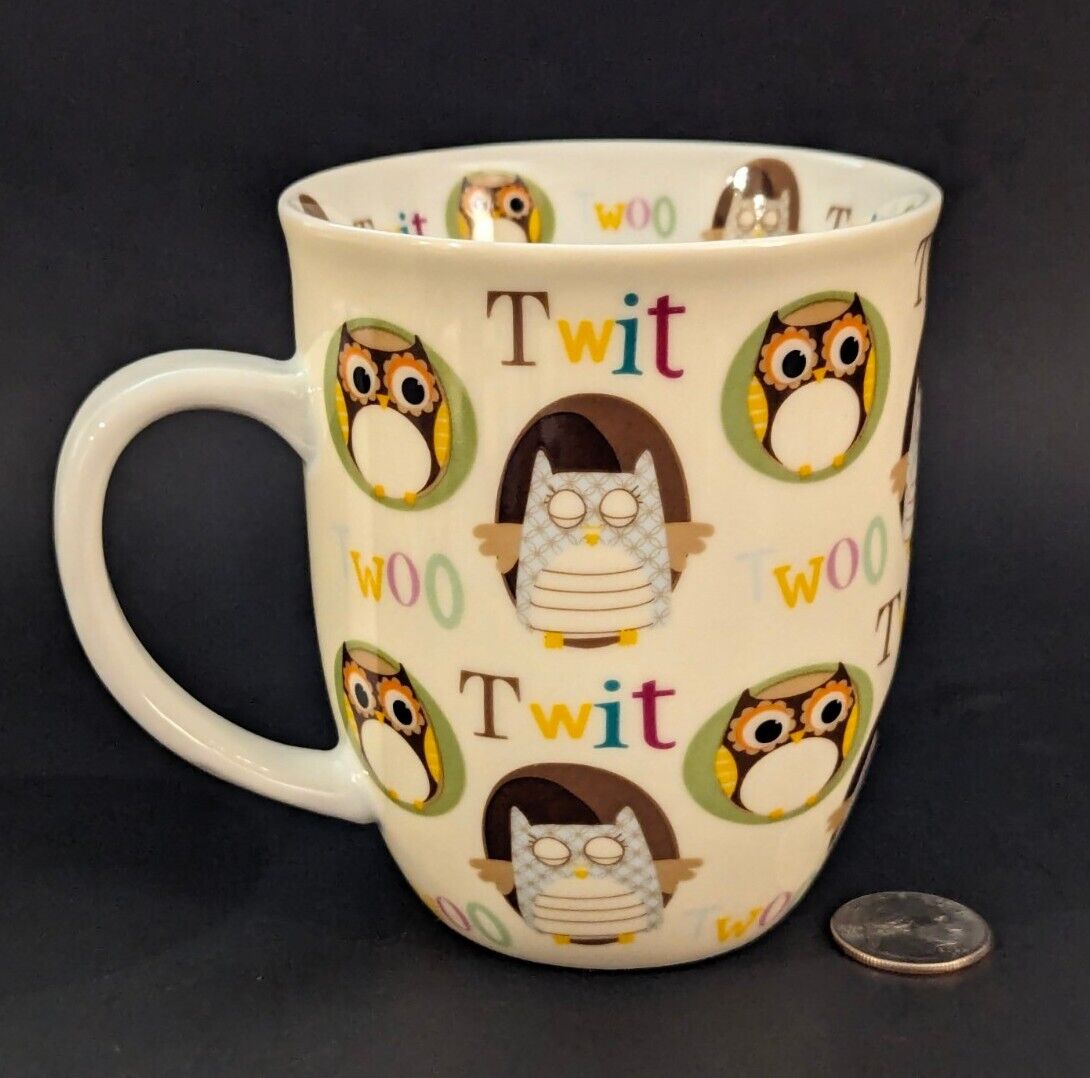 Creative Tops Ltd Mug Owls Twit Twoo Large Mug Excellent Condition 