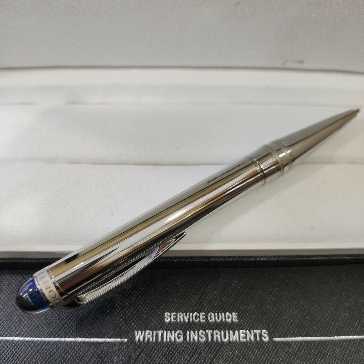 Luxury Blue Planet Series Steel Color 0.7mm Ballpoint Pen NO BOX
