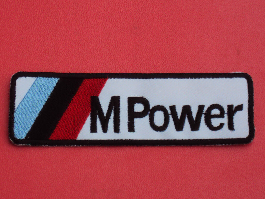 Motorsport Motor Racing Car Patch Sew / Iron On Badge:- M Power