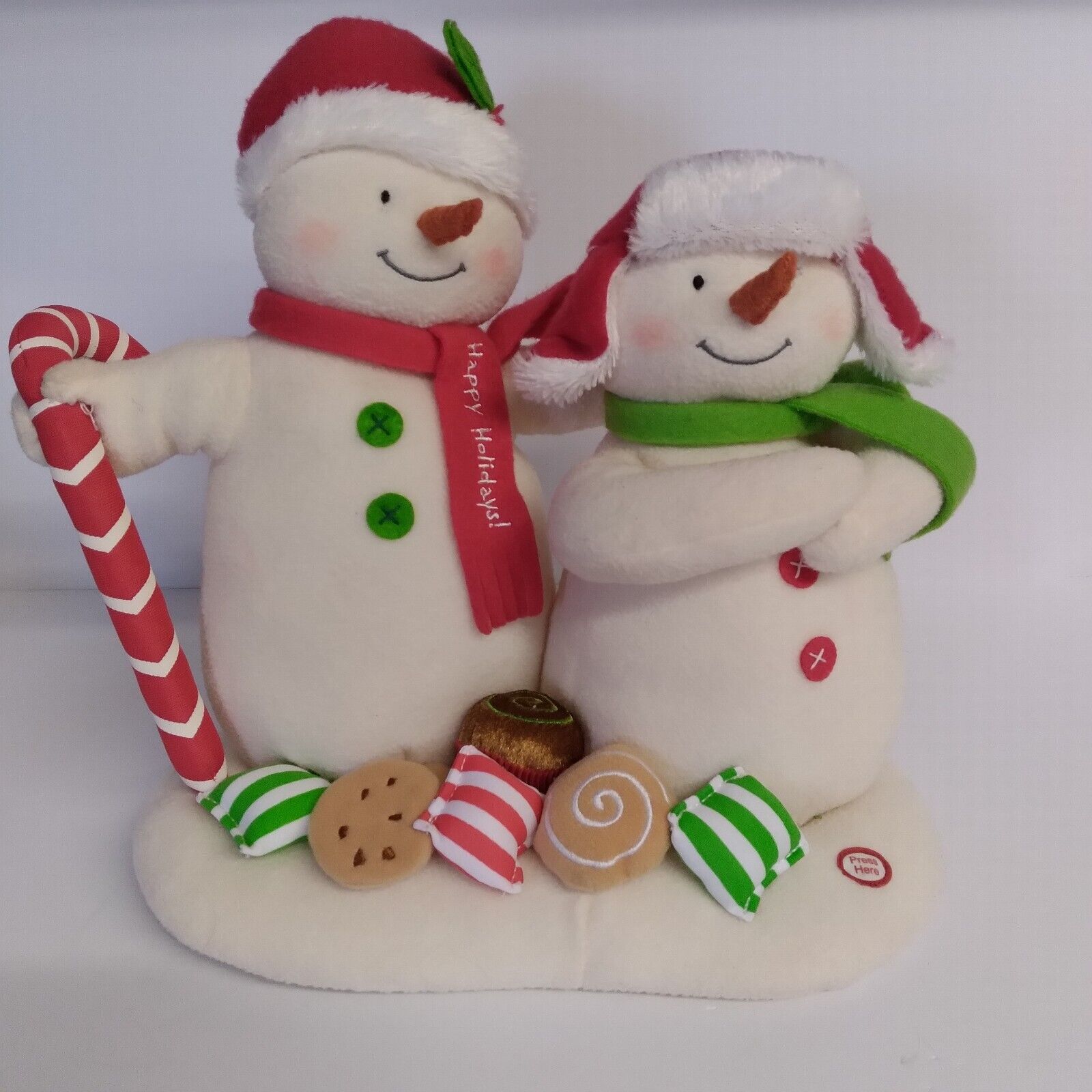 2008 Hallmark Singing Snowman Jingle Pals Animated Plush Christmas Decor