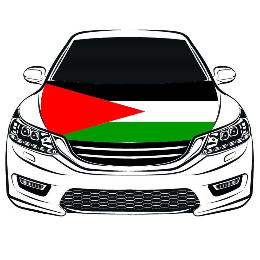 Palestine National Flag Car Hood Cover High-quality Polyester Decoration
