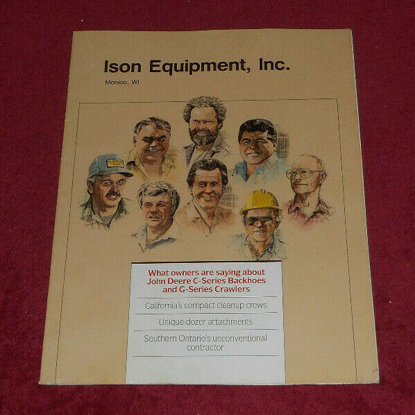 1989 John Deere Ison Equipment Inc Monico WI Advertising Magazine Brochure