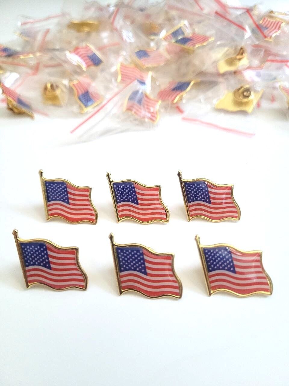 5 pcs American Flag USA 2024 Patriotic Pin FAST SHIPPING FROM US
