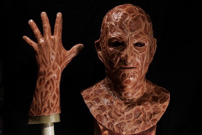 Halloween freddy silicone mask hand incubus deluxe krueger 