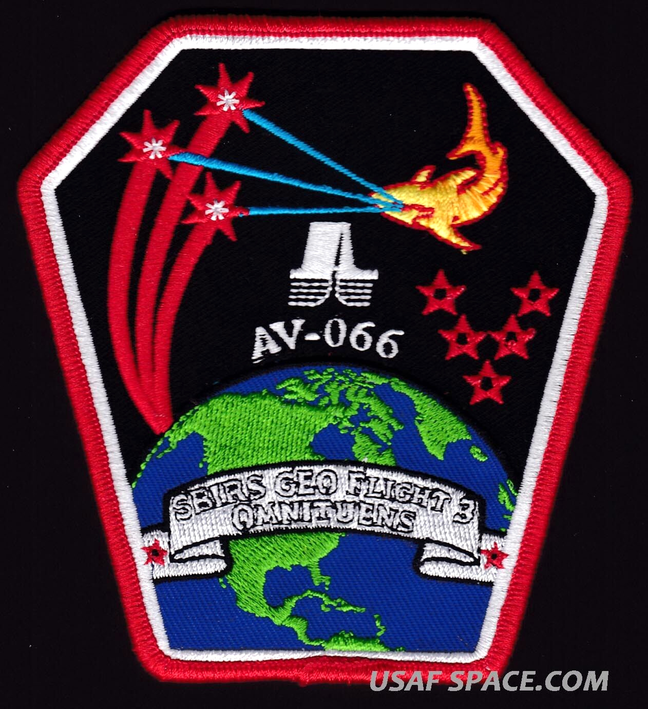 ORIGINAL SBIRS GEO 3 ATLAS V ULA USAF DOD-Missile Defense-SATELLITE Launch PATCH