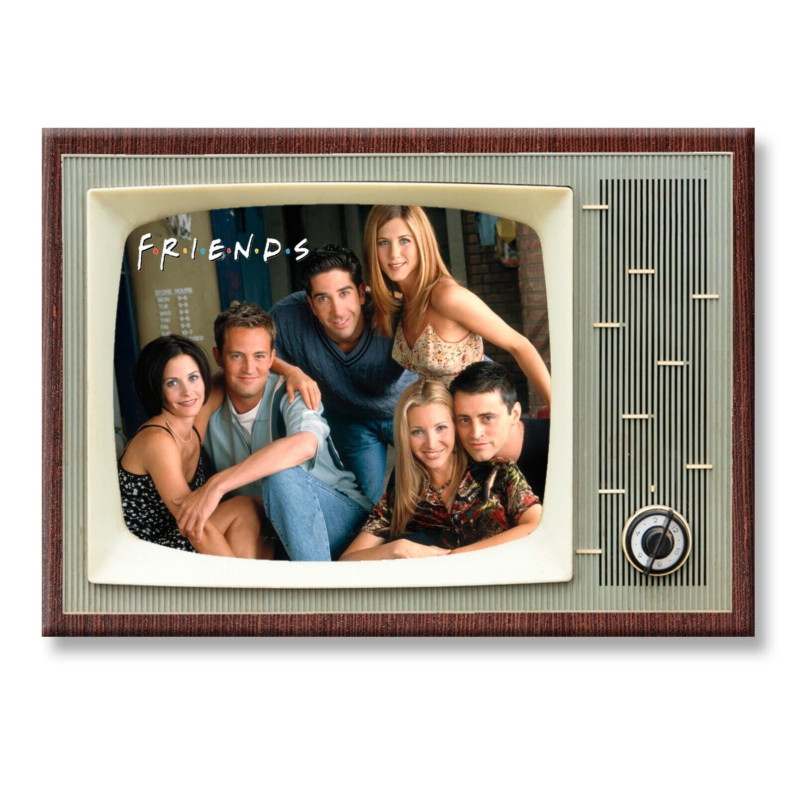 FRIENDS TV Show Classic TV 3.5 inches x 2.5 inches Steel FRIDGE MAGNET