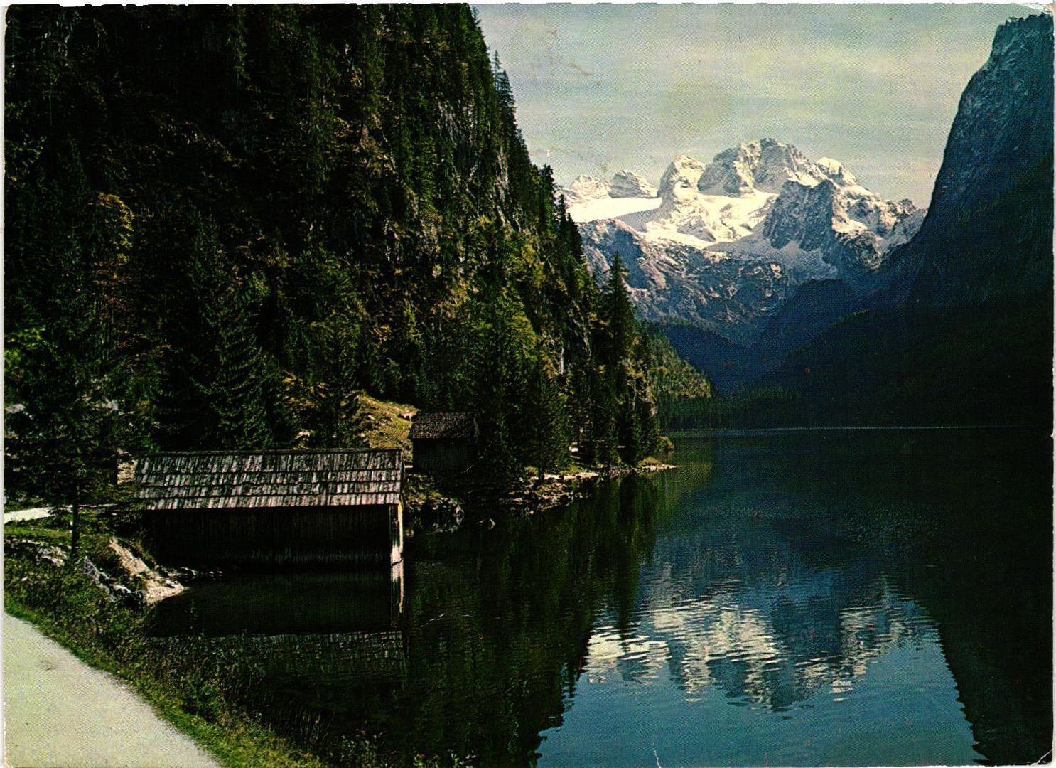 Vintage Postcard 4x6- Lake, Salzkammergut