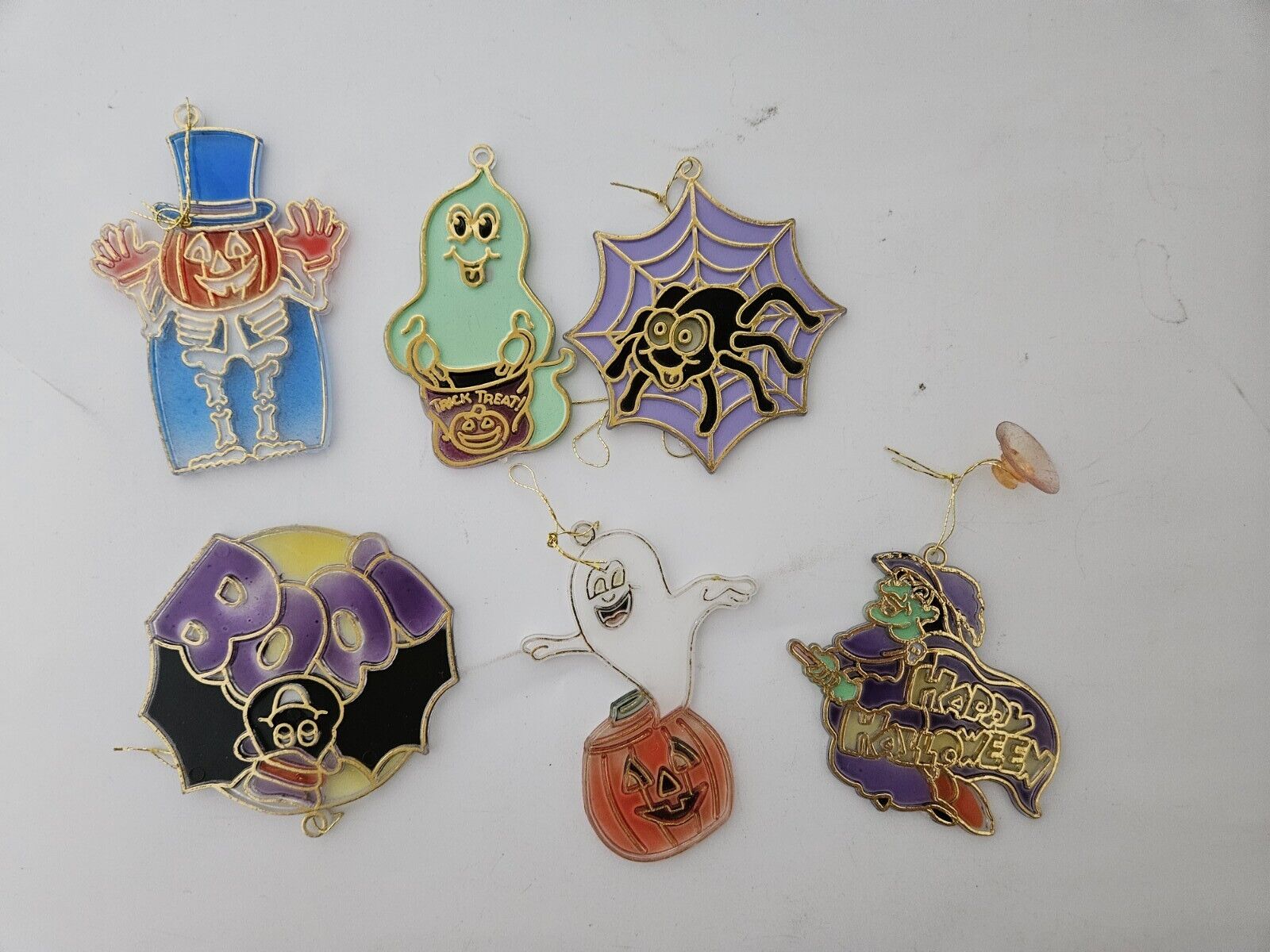Vintage Halloween Plastic Ornaments