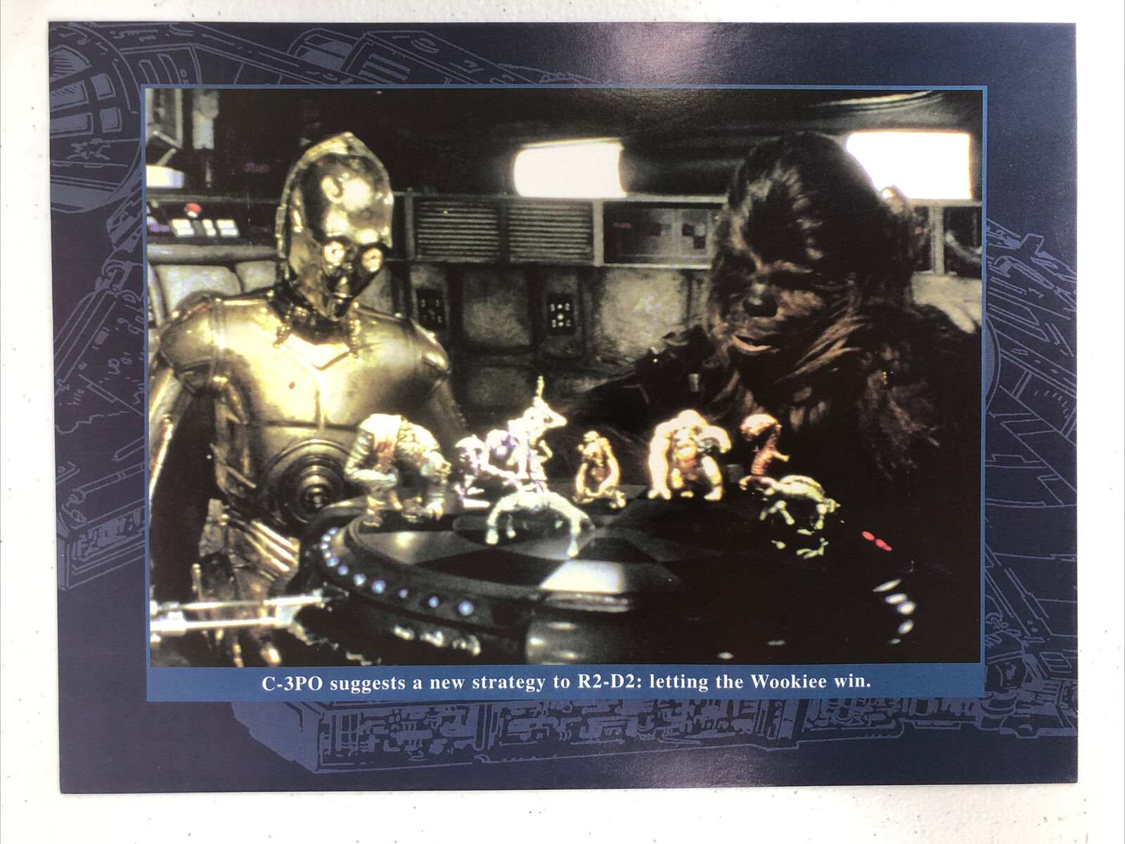 C3P0 Strategy- Chewbacca Playing Dejarik Star Wars A New Hope Mini Poster 8.5x11
