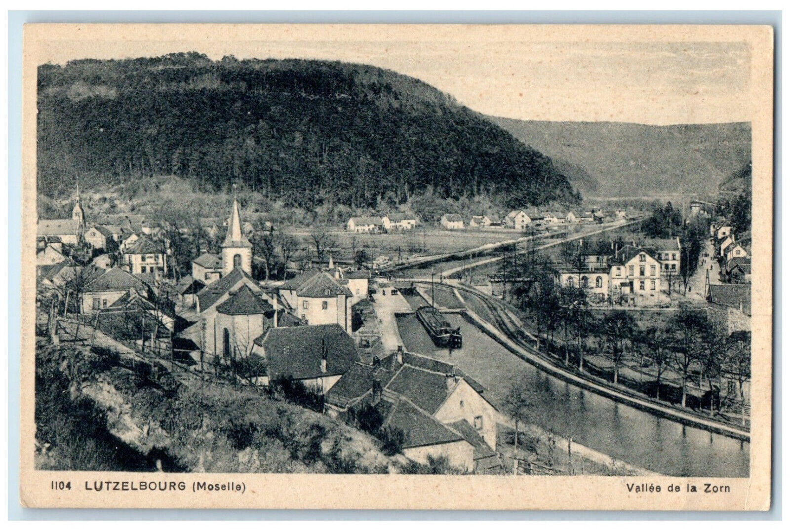 c1940\'s Zorn Valley Moselle Lutzelbourg France Vintage Unposted Postcard