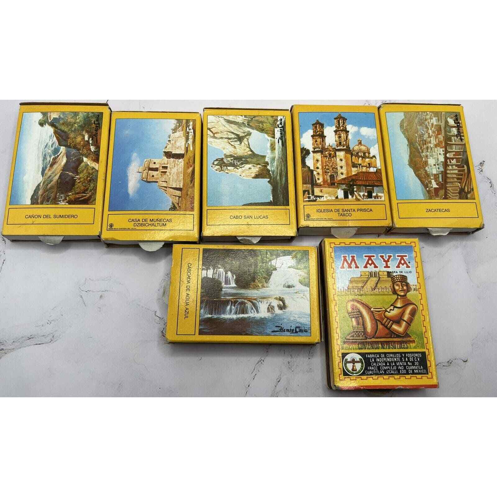 Vintage Match Box MAYA Extra de Lujo 50 Cerillos BOX Lot Collection Set