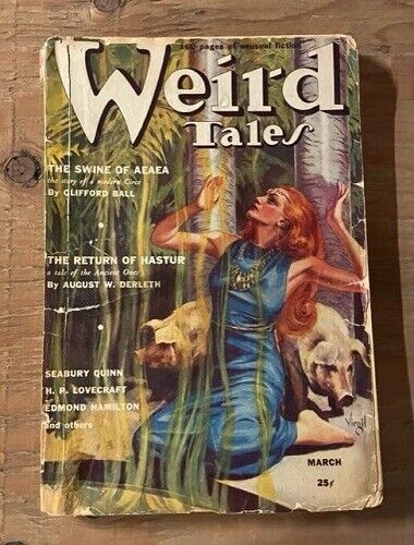 Weird Tales March, 1939 GD HP Lovecraft, Virgil, Finlay Cover Pulp Magazine
