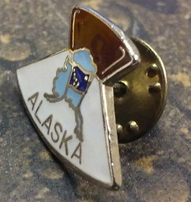 ALASKA STATE FLAG MapCo pin badge