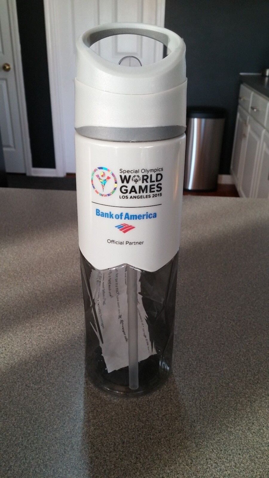 WATER BOTTLE 32 Oz  BPA  PVC  Phthalates Free.SPECIAL OLYMPICS WORLD GAMES NEW