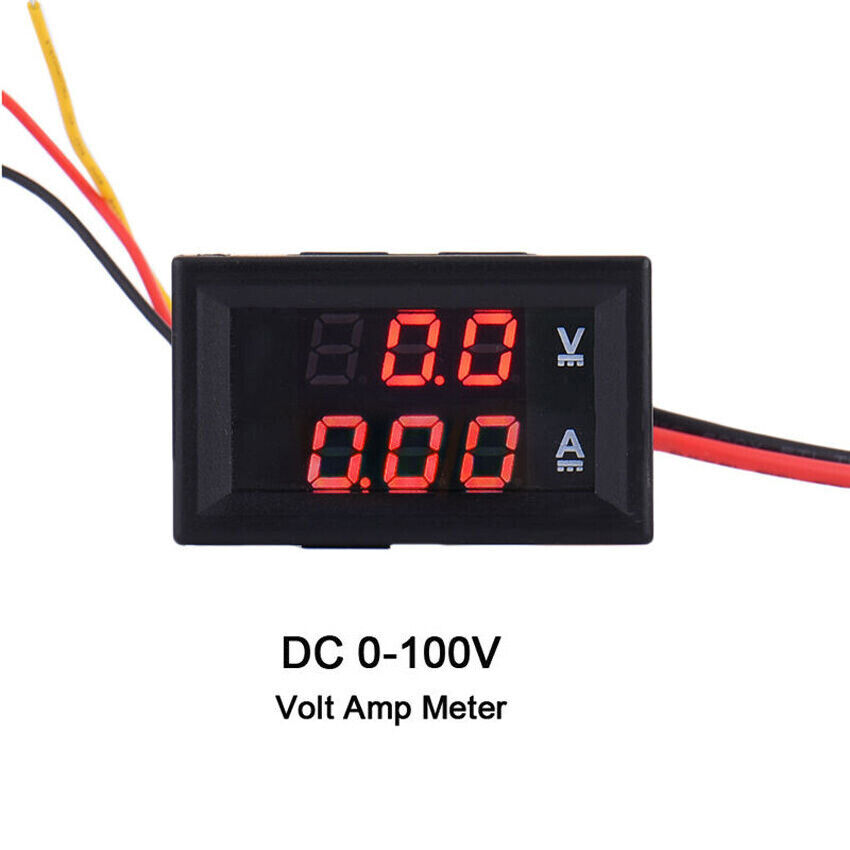 DC 100V 10A LED Digital Display Voltmeter Ammeter Volt Amp Current Voltage Meter