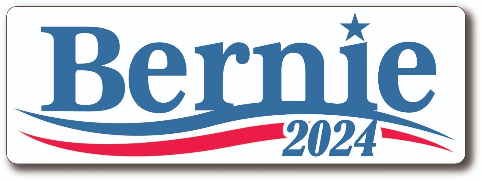 BERNIE SANDERS FOR PRESIDENT 2024 CAMPAIGN BUMPER STICKER DEMOCRAT