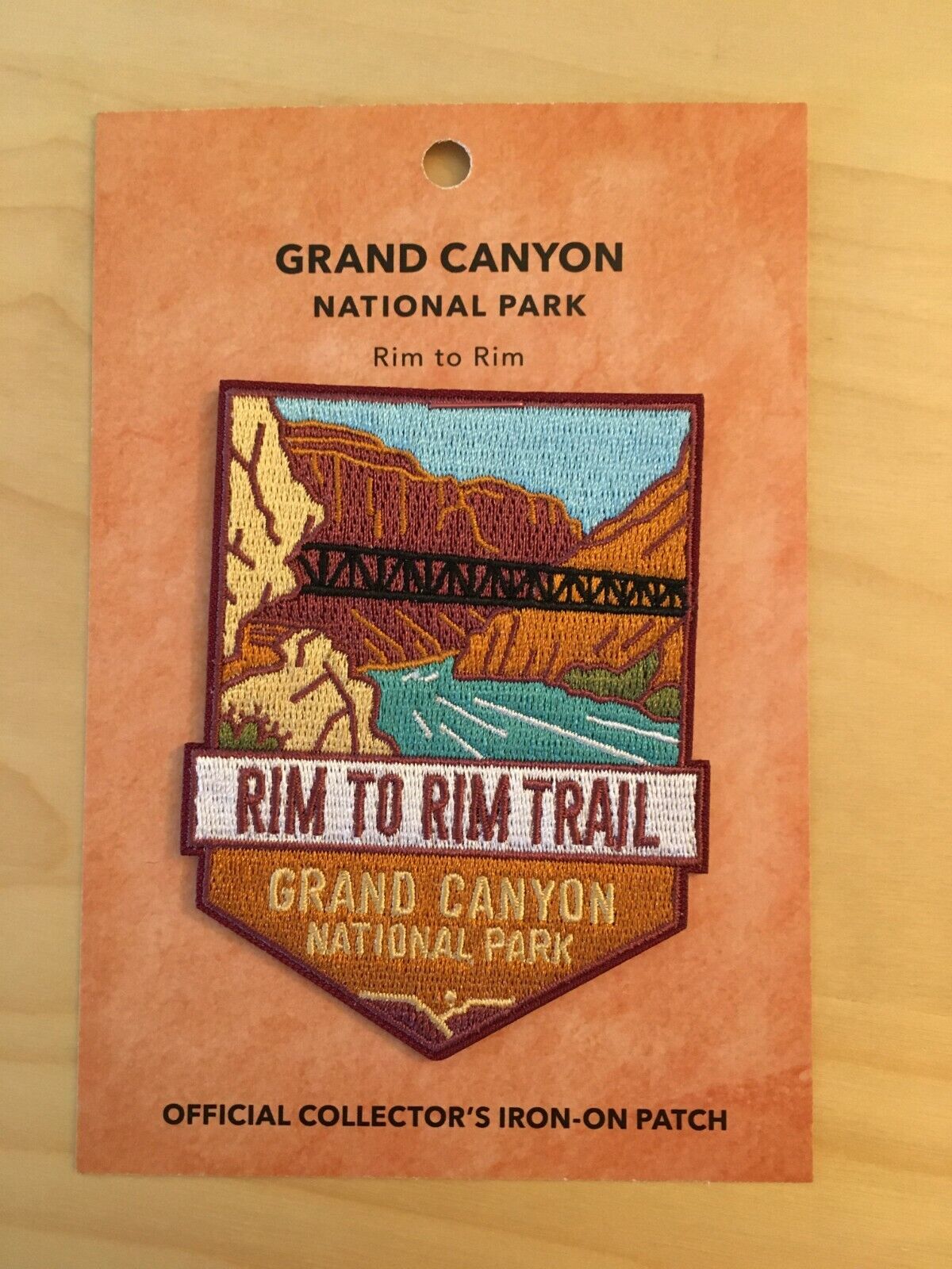 Official Grand Canyon National Park Souvenir Patch Rim to Rim Arizona 