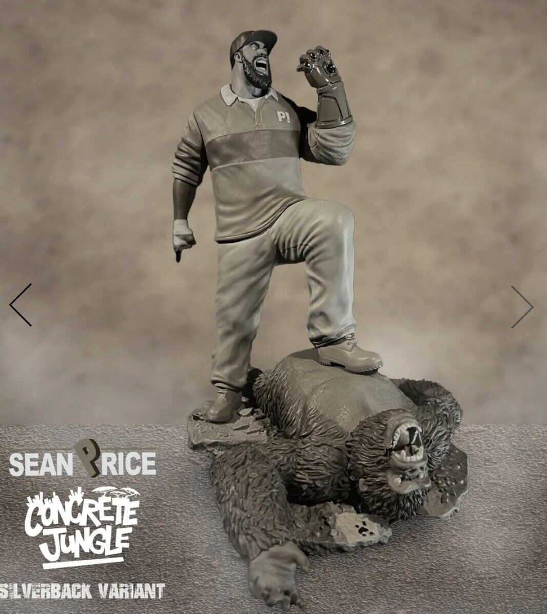 concrete jungle statue Sean Price Silverback Gorilla