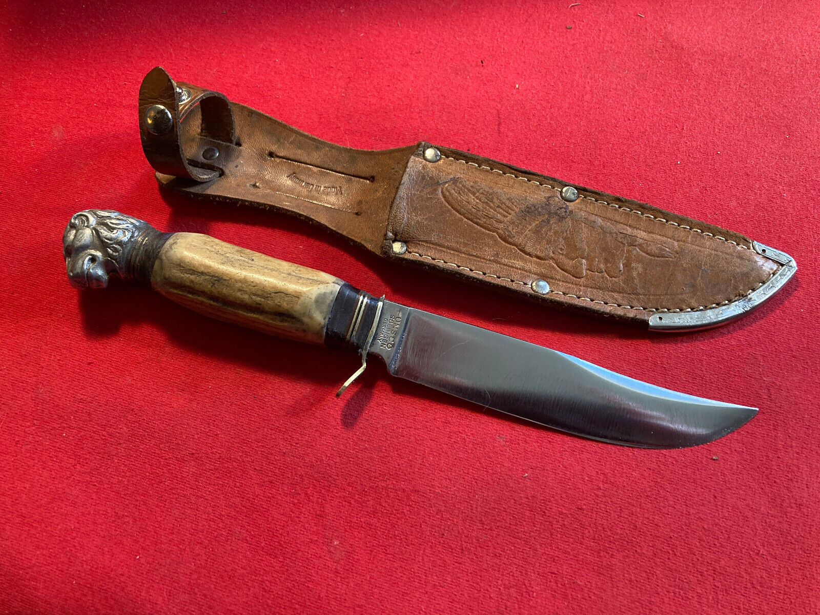 Vintage German Cutlery Hunting Fishing Knife W/Sheath