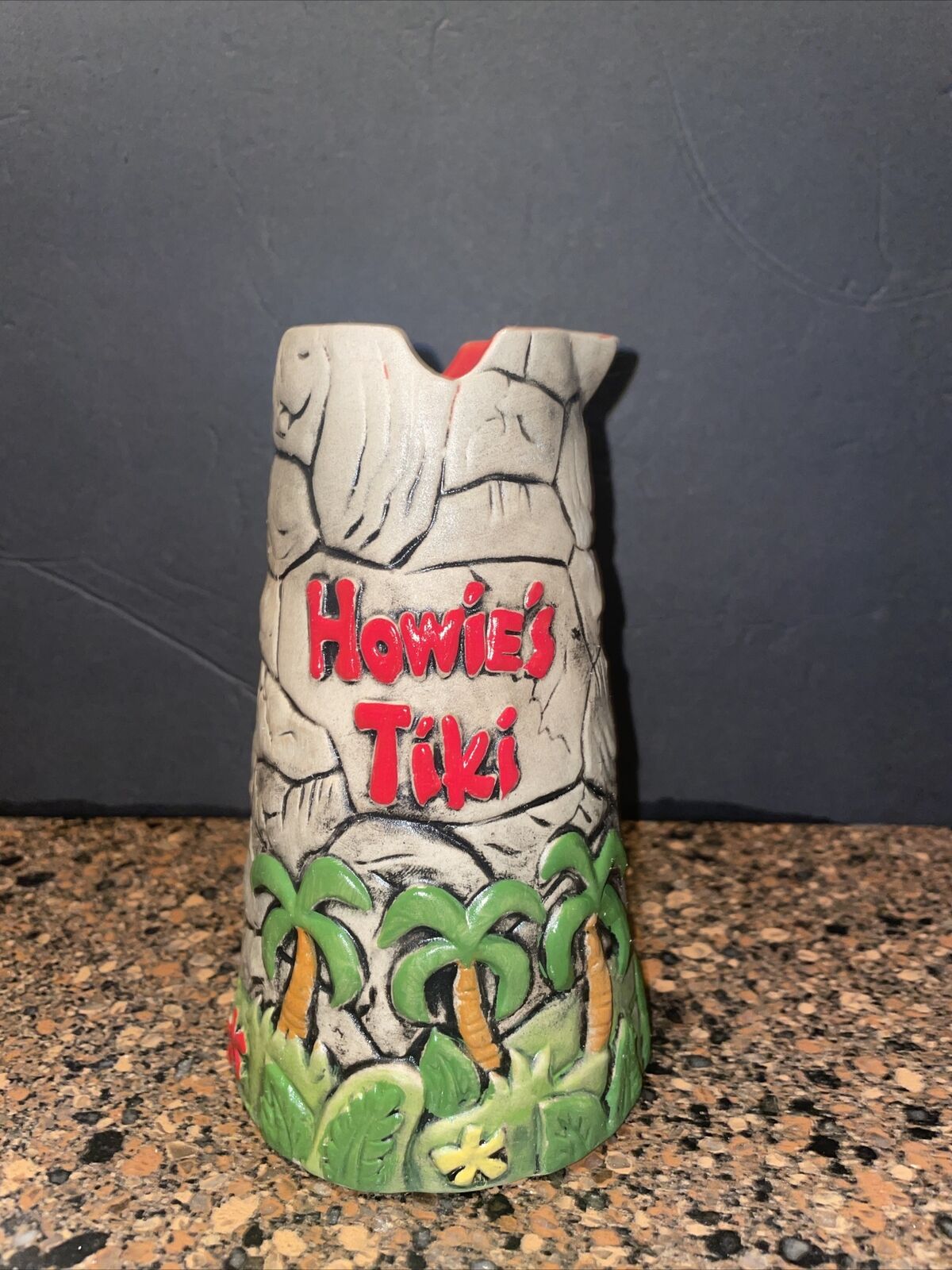 2016 Howie\'s Tiki Volcano Mug by Ken Ruzic for Tiki Farm No Lid Only 500 Made