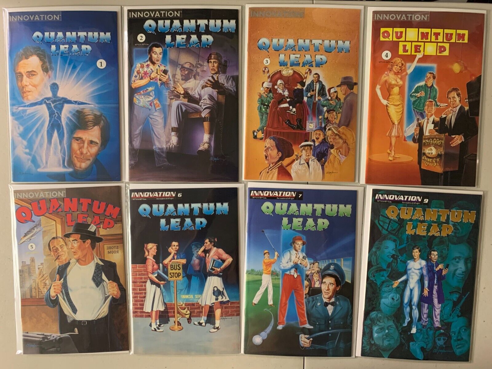 Quantum Leap Innovation Comics lot #1-9 8 diff avg 7.0 (1991-93)