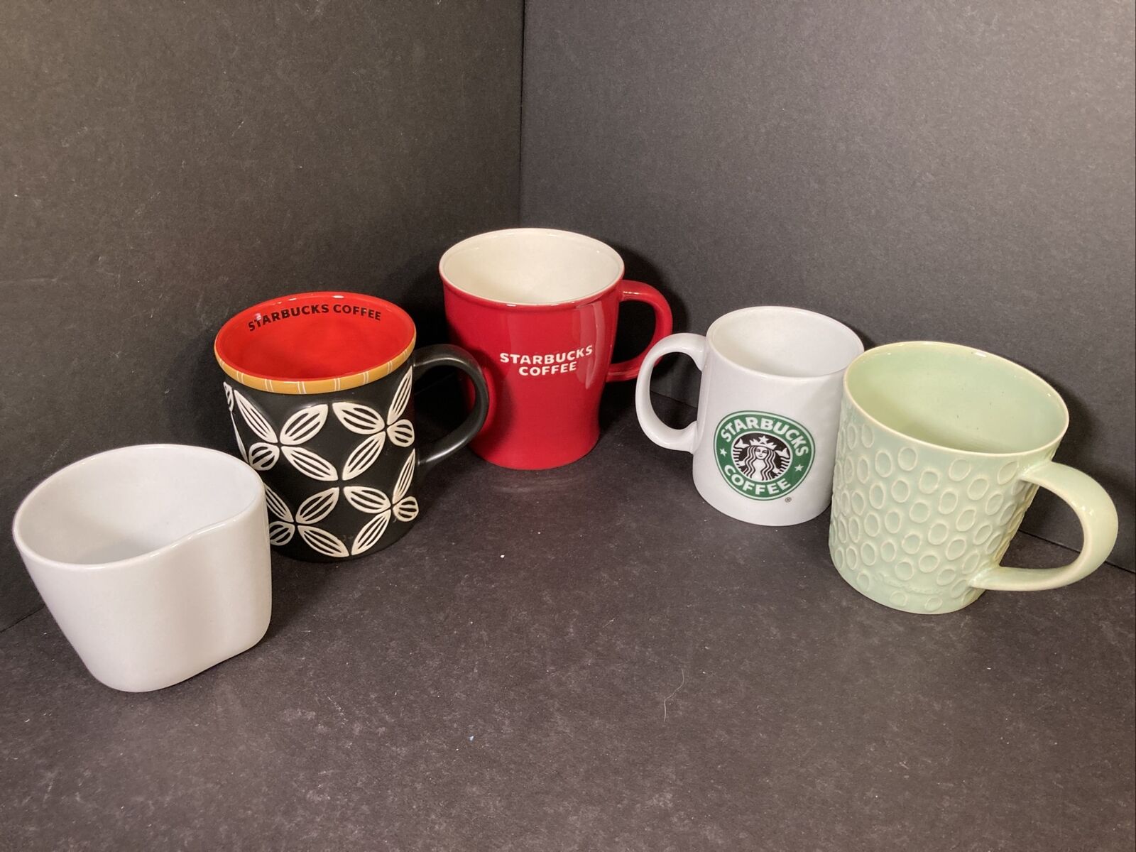 starbucks coffee mugs lot of 5 Early 2000’s No Chips Or Dings All Great Shape 