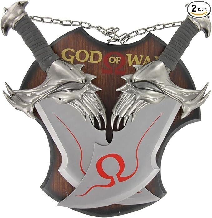 GOD OF WAR BLADES OF CHAOS KRATOS METAL COSPLAY TWIN BLADES REPLICA COLLECTIBLE