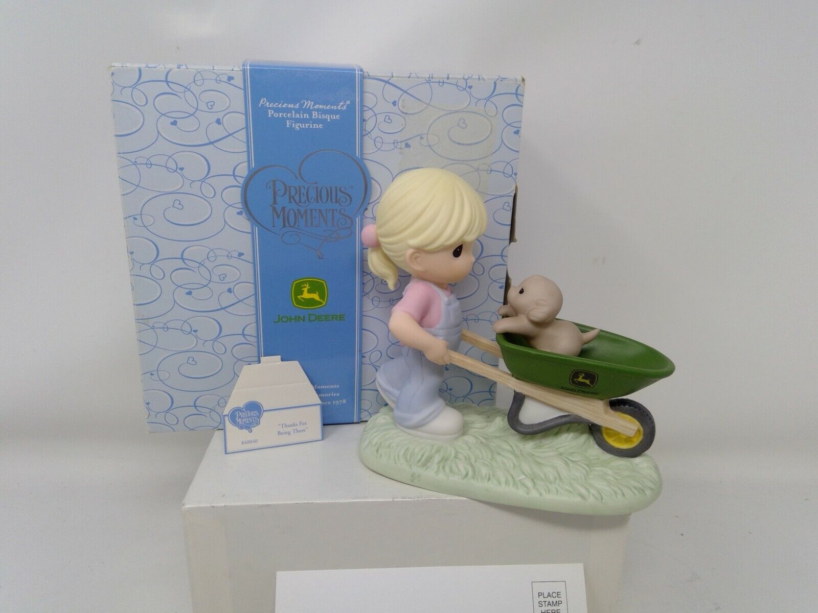 Precious Moments 840040 Thanks For Being There - John Deere Figurine
