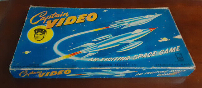 CAPTAIN VIDEO 1952 Milton Bradley SPACE Board Game - Vintage - with Board Pieces