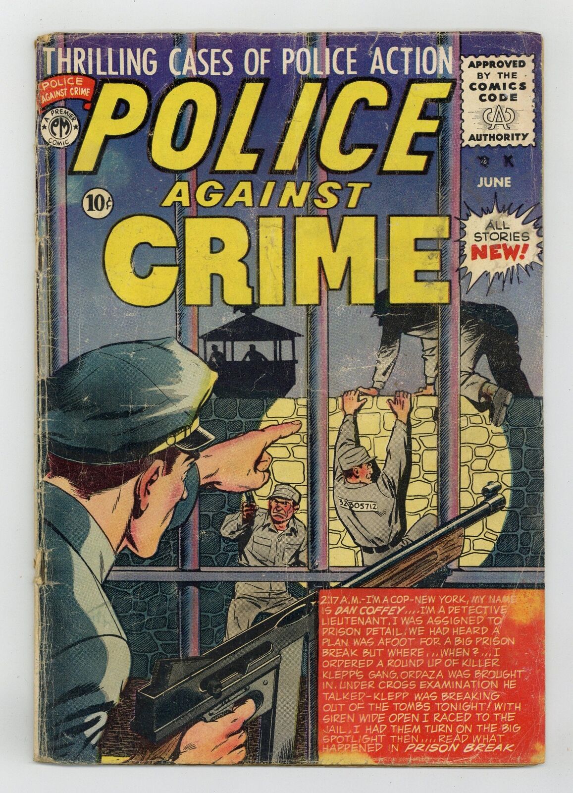 Police Against Crime #8 GD- 1.8 1955