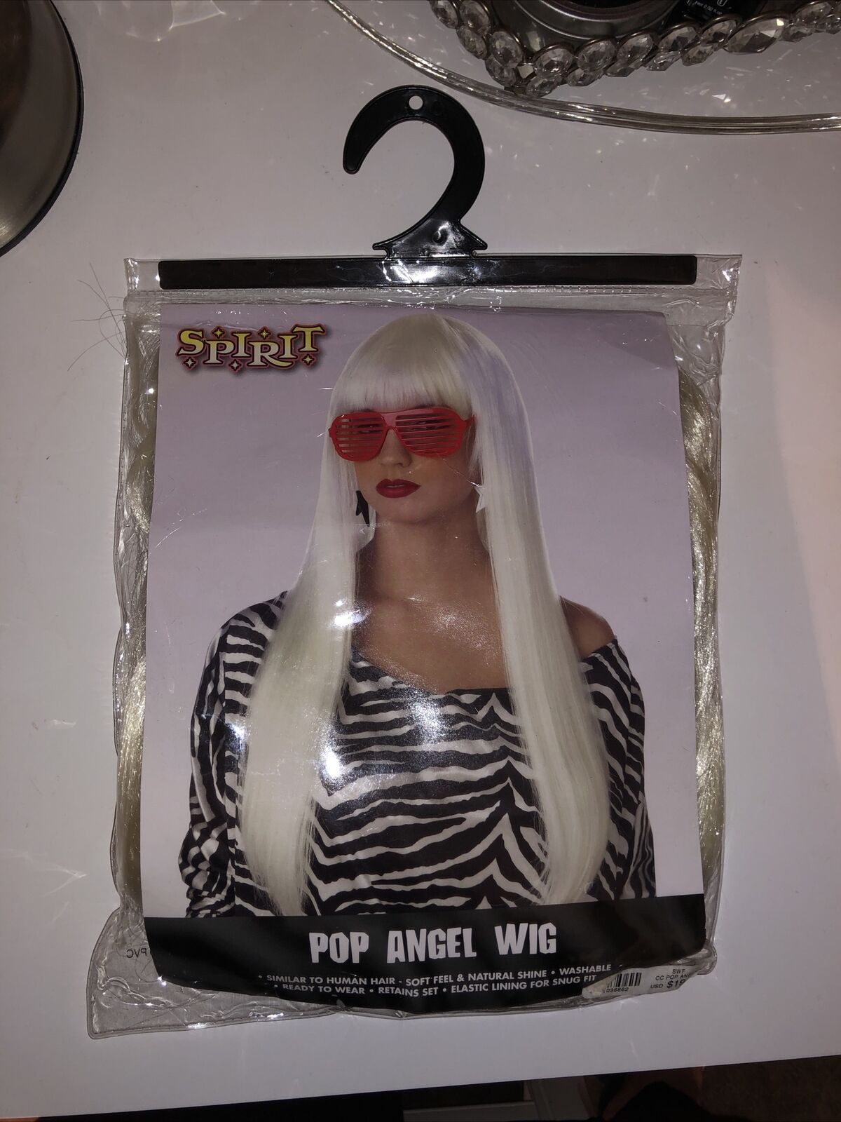 Long Blonde Pop Angel Halloween Wig 