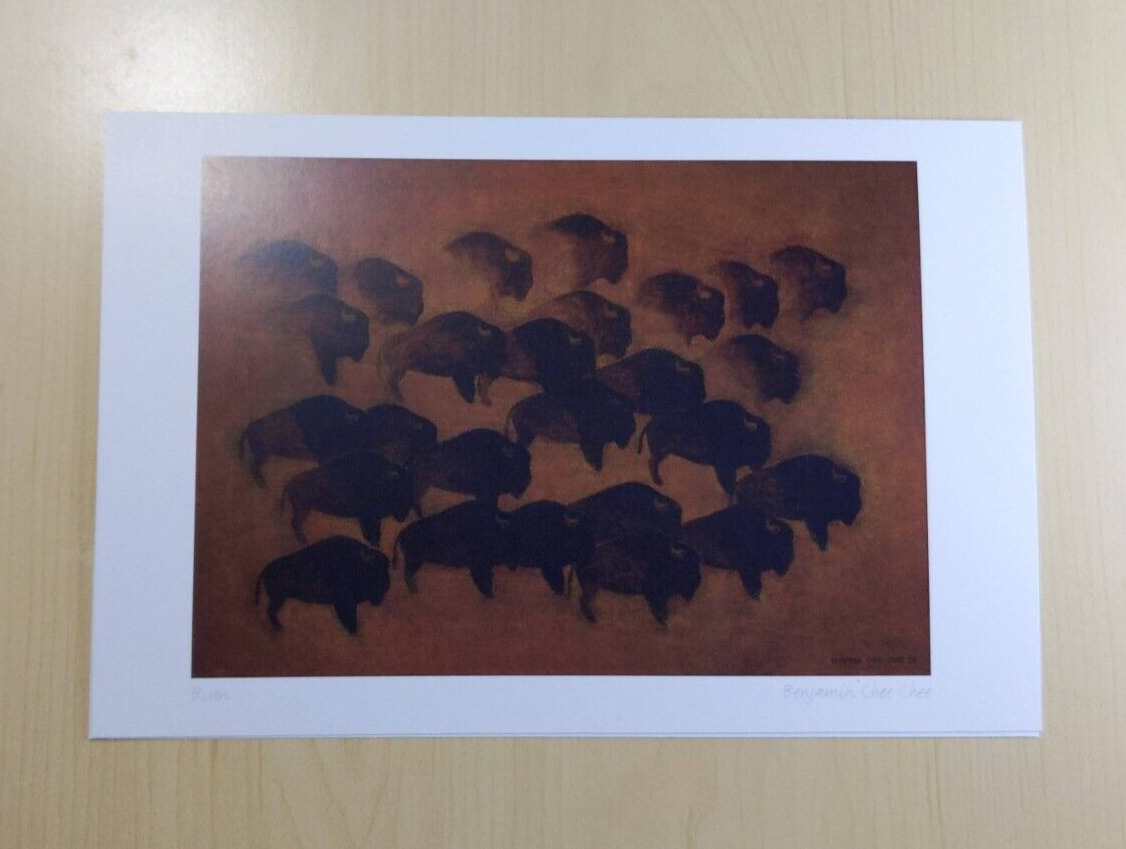 Bison Benjamin Chee Chee Art Card Ojibway Native