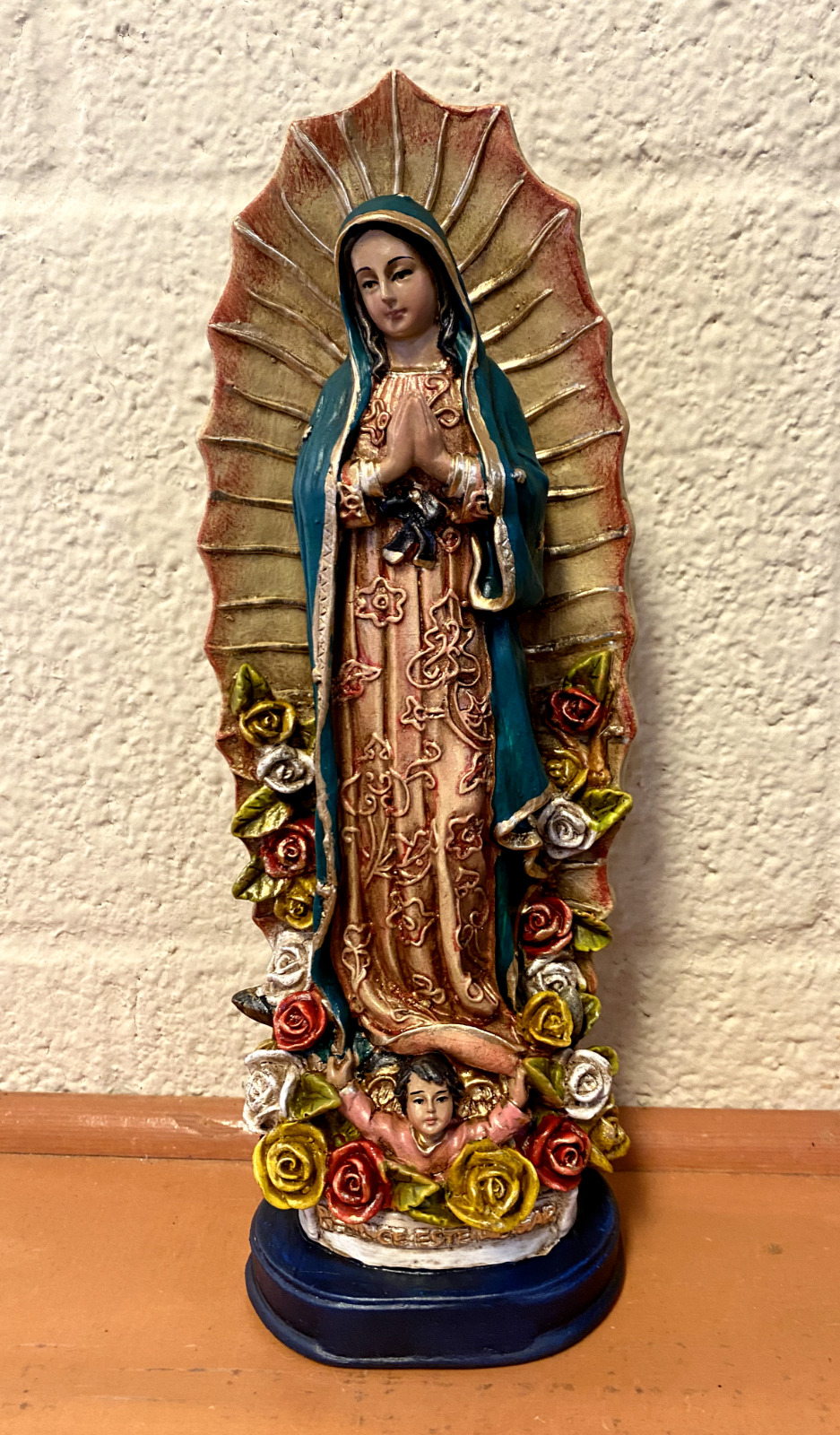 Our Lady of Guadalupe Hand Painted 6.5