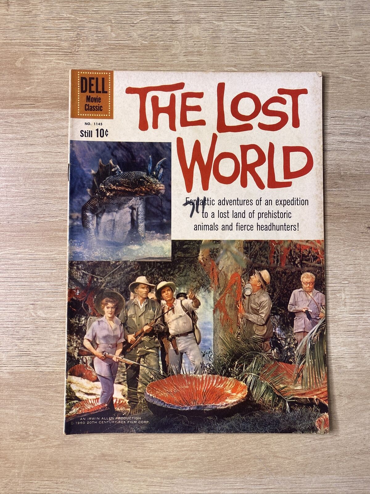 Dell Four Color #1145: The Lost World MOVIE CLASSIC 1960, VG/FN