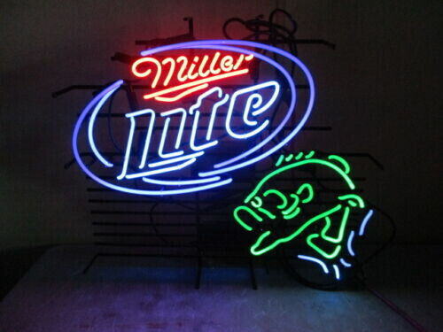  Bass Fish Lite Beer Neon Sign 24x20 Beer Bar Cave Restaurant Wall Decor