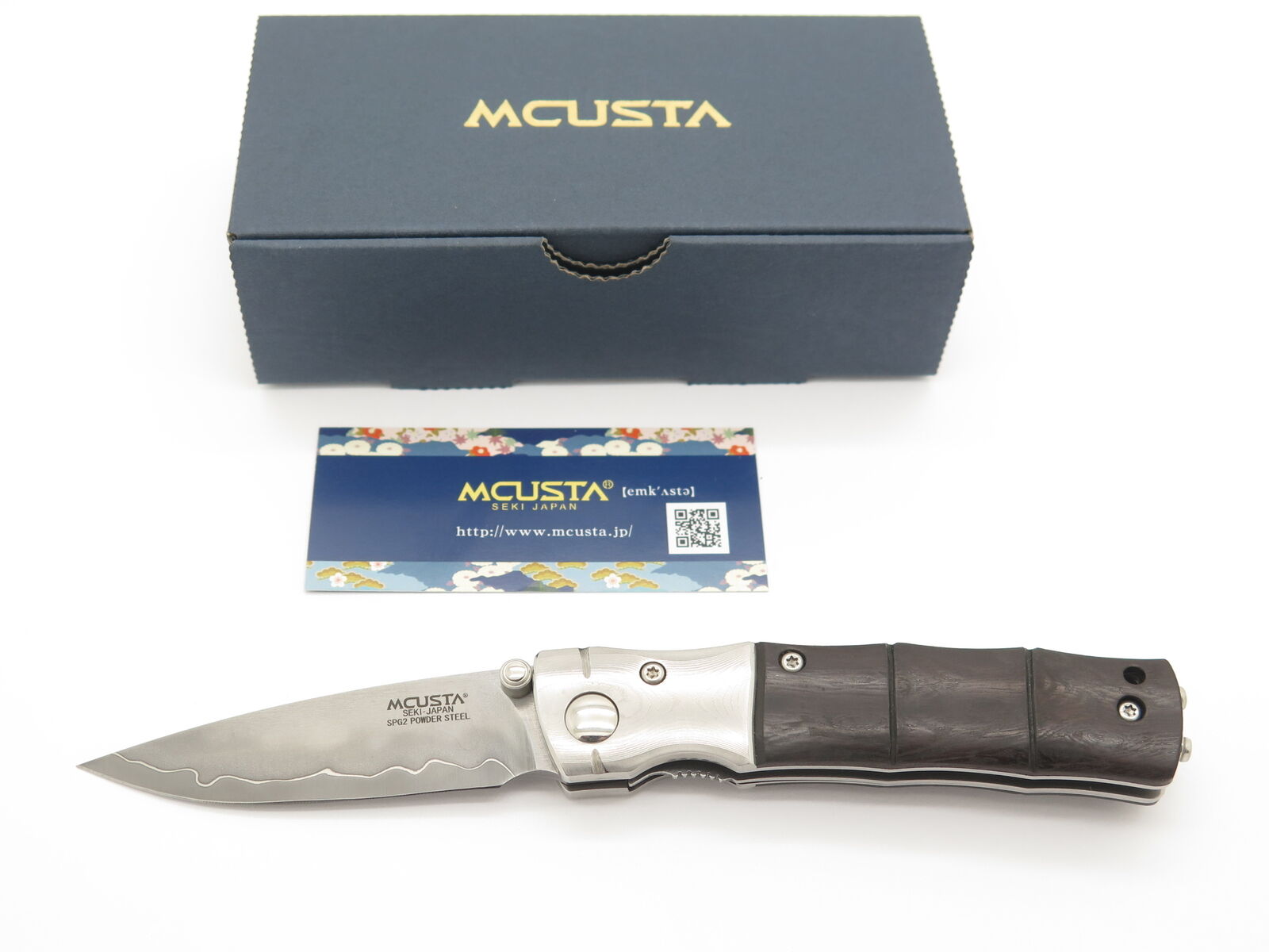 Mcusta Seki Japan MC-0145G Bamboo San Mai SPG2 Wood Gent Folding Pocket Knife