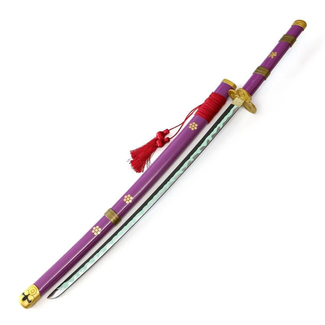 41” One Piece Anime Roronoa Zoro Metal Enma Yama Real Samurai Sword Katana Cospl
