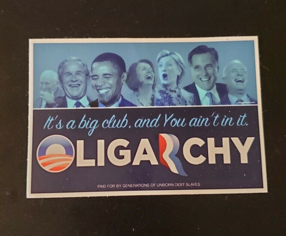 Oligarchy: Political Bumper Sticker Jimmy Dore George Carlin \
