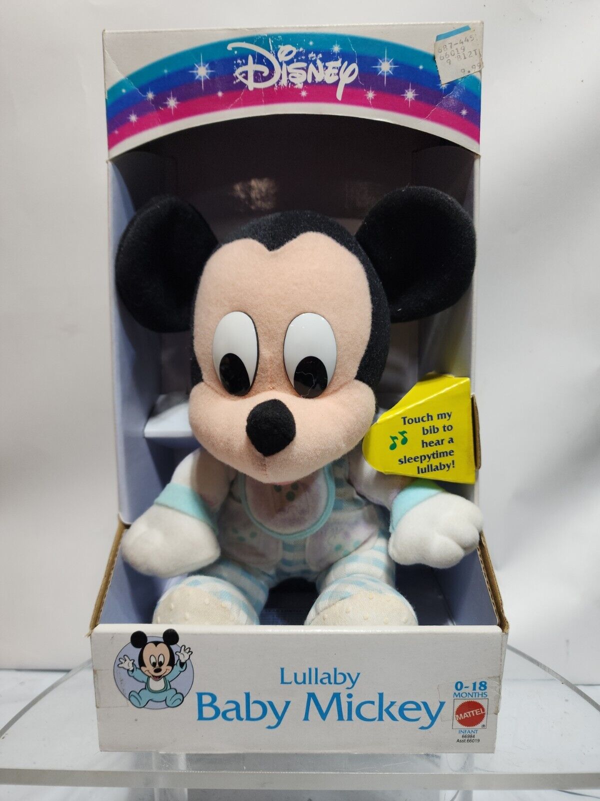1993 Disney Lullaby Baby Mickey Mouse Arco Toys Mattel 12\