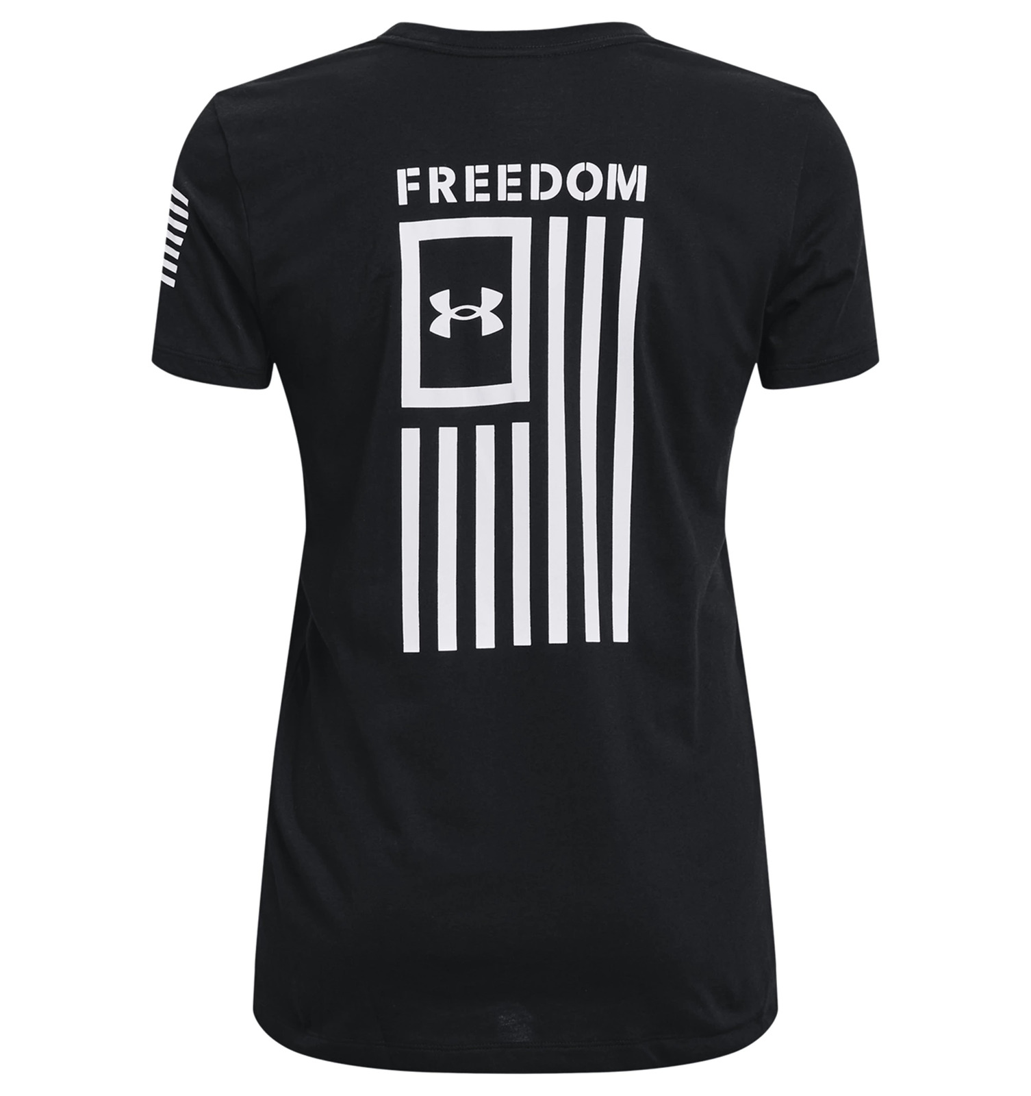 Women's UNDER ARMOUR  Freedom Flag T-Shirt SIZE LARGE