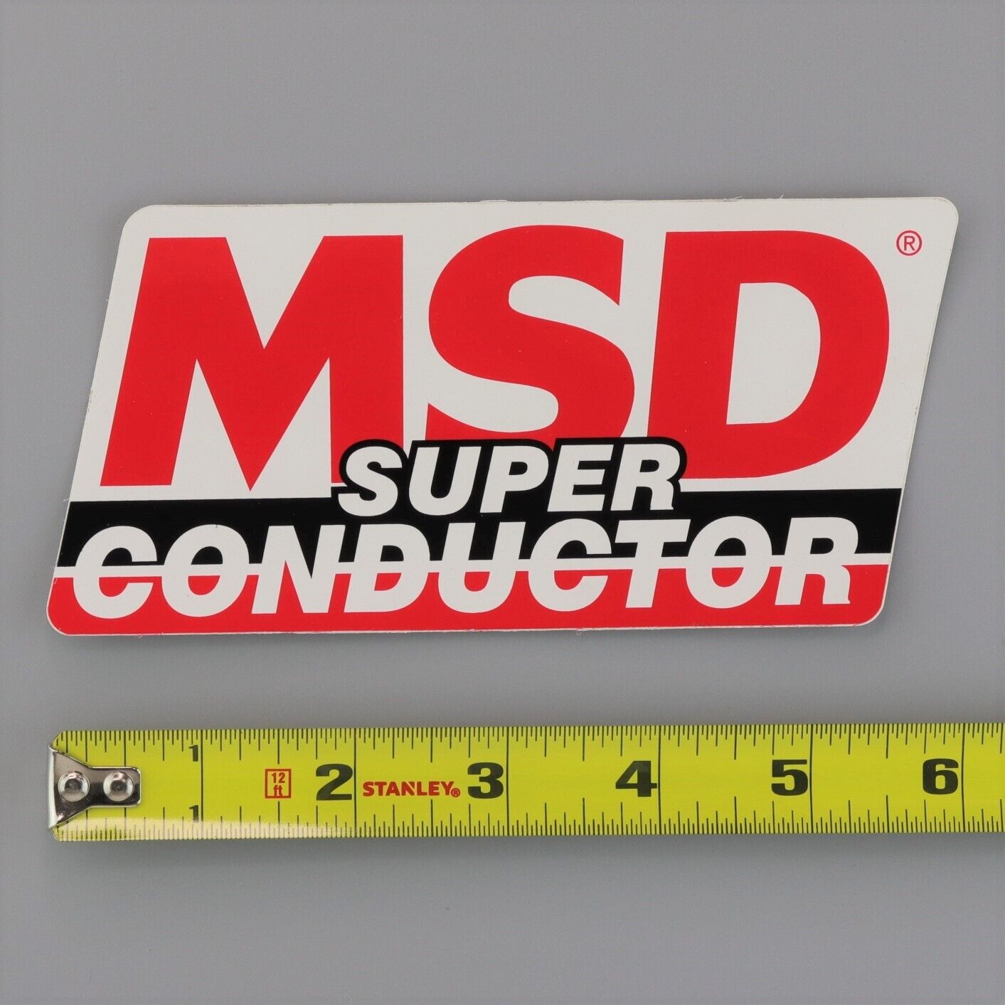 MSD Super Conductor Decal Sticker Original 80\'s 90\'s Vintage Drag Racing