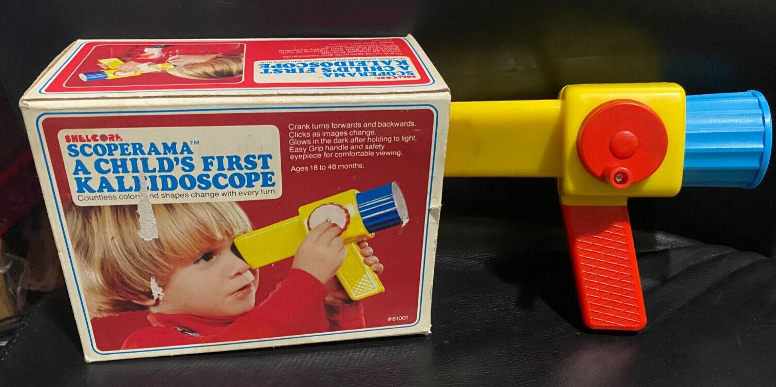 Vintage 1983 Scoperama Kaleidoscope With Box for Kids Shelcore A Child\'s First
