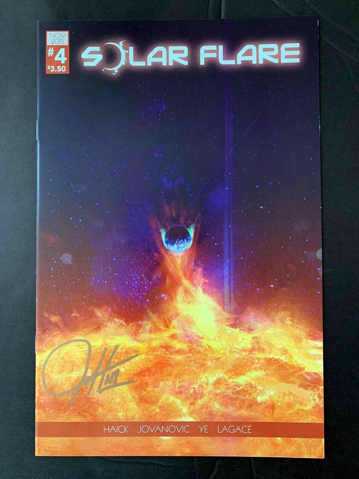 Solar Flare #4  Scout Comics 2015 Nm  Signed By James Haick