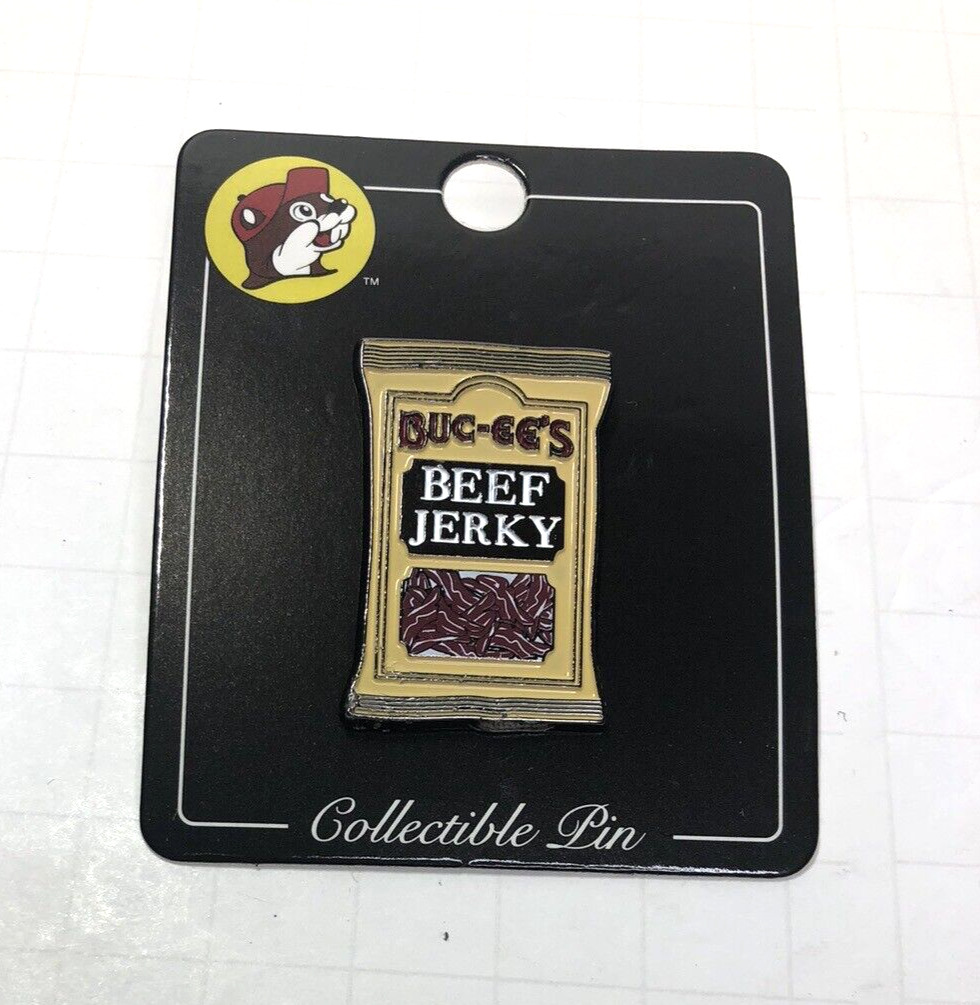 Buc-ee’s Travel Center Collectible Pin - Beef Jerky - 1 inch diameter, Pin-05