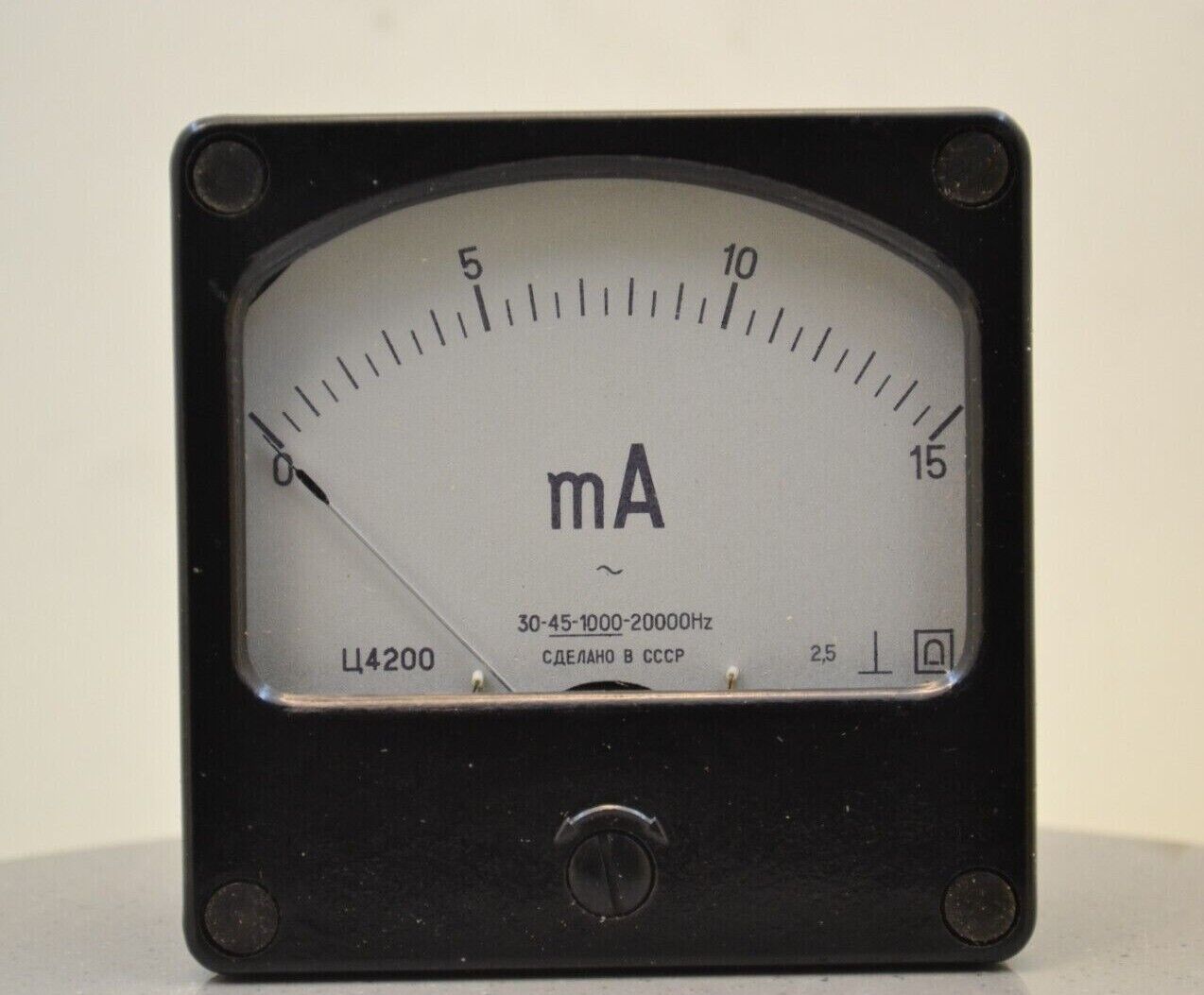 Vintage AC milliammeters 80x80mm(3.1\